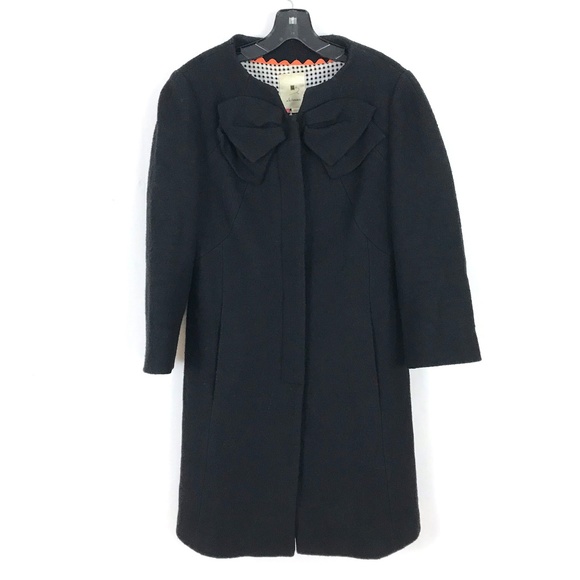 Anthropologie Jackets & Blazers - Anthropologie Elevenses Wool blend Bow Coat
